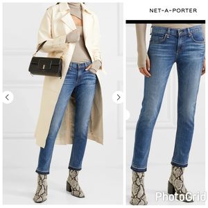 Rag & Bone Dre Distressed Mid-rise Skinny Jeans